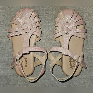 Pink Glitter Kids Sandals